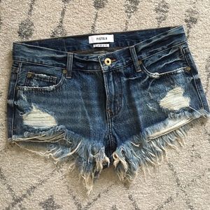 PISTOLA Denim Cutoff Shorts